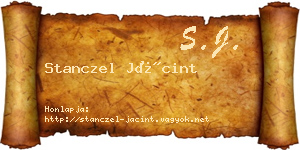Stanczel Jácint névjegykártya